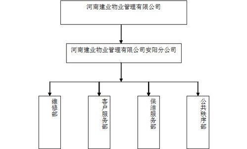 物业管理组织机构框架图